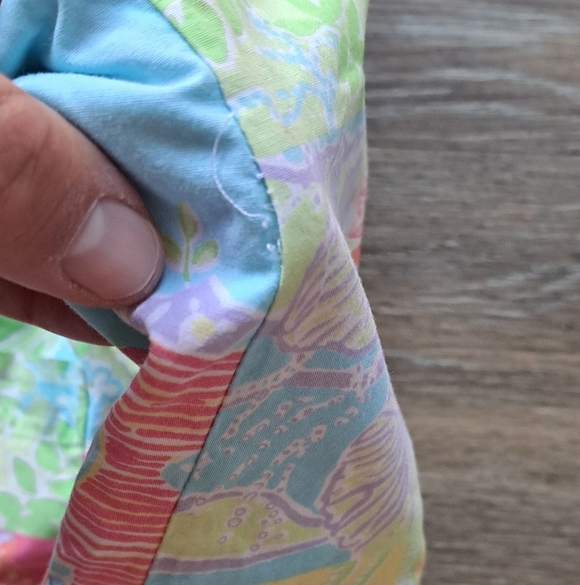 Lilly Pulitzer Size 4 Patchwork Shift With Pockets and Side Bows - Picture 7 of 7